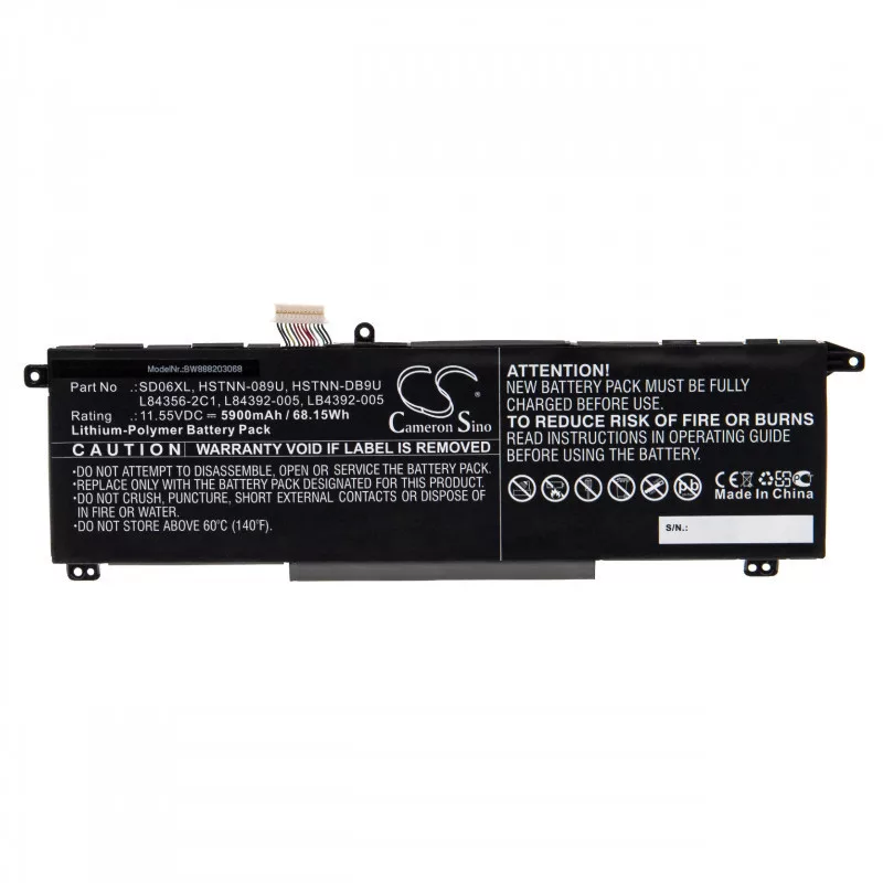 Utángyártott HP HSTNN-089U HSTNN-DB9U 5900mAh 11.55V Li-po laptop akkumulátor Utángyártott HP HSTNN-089U HSTNN-DB9U 5900mAh 11.55V Li-po laptop akkumulátor