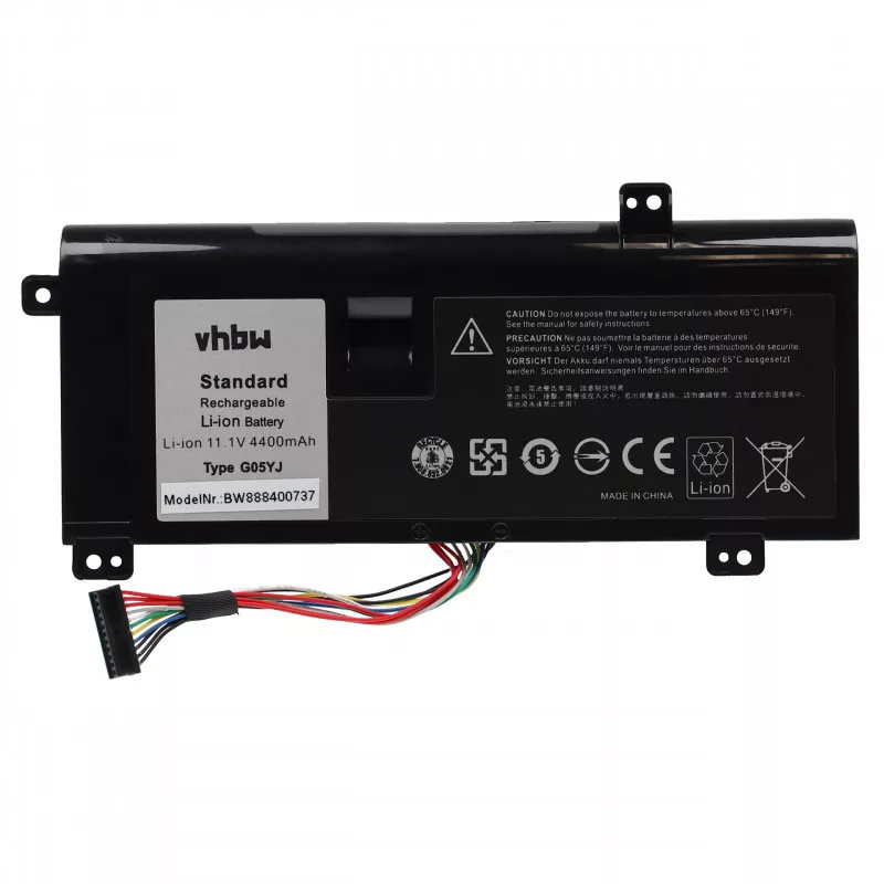 Utángyártott Dell 08X70T 0G05YJ 8X70T G05YJ GO5YJ 4400mAh 11.1V Li-ion laptop akkumulátor