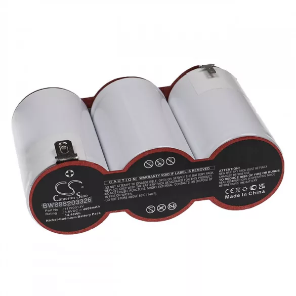 Utángyártott Van Lien 11190013V 4000mAh 3.6V NiCd vészkijárat világítás akkumulátor - VHBW