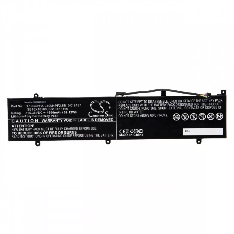 Utángyártott Lenovo 5B10X18187 L19C4PF2 4500mAh 15.36V Li-po laptop akkumulátor