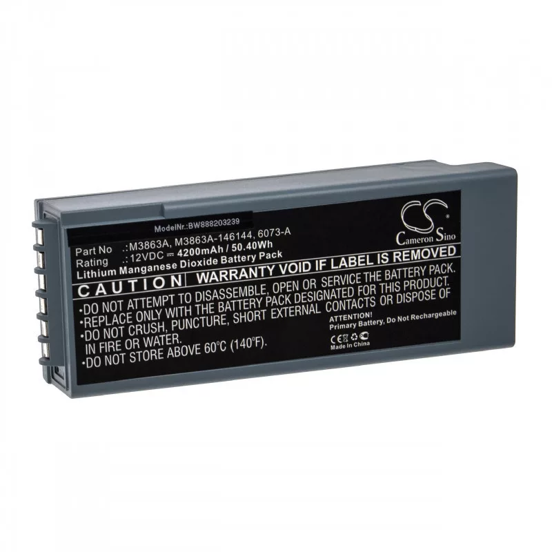  Utángyártott Philips 6073-A M3840A M3841A 4200mAh 12V Li-MnO2 orvosi eszköz akkumulátor
