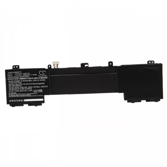 Utángyártott Asus 0B200-02520000 C42N1630 4650mAh 15.4V Li-po laptop akkumulátor - VHBW