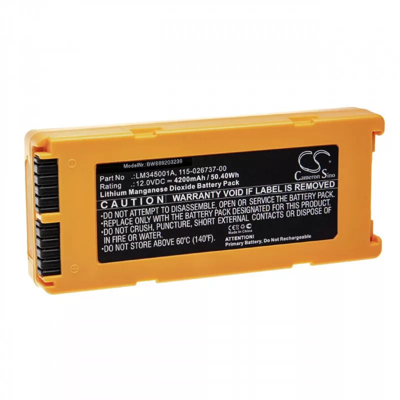   Utángyártott Mindray 022-000124-00 4200mAh 12V Li-MnO2 orvosi eszköz akkumulátor