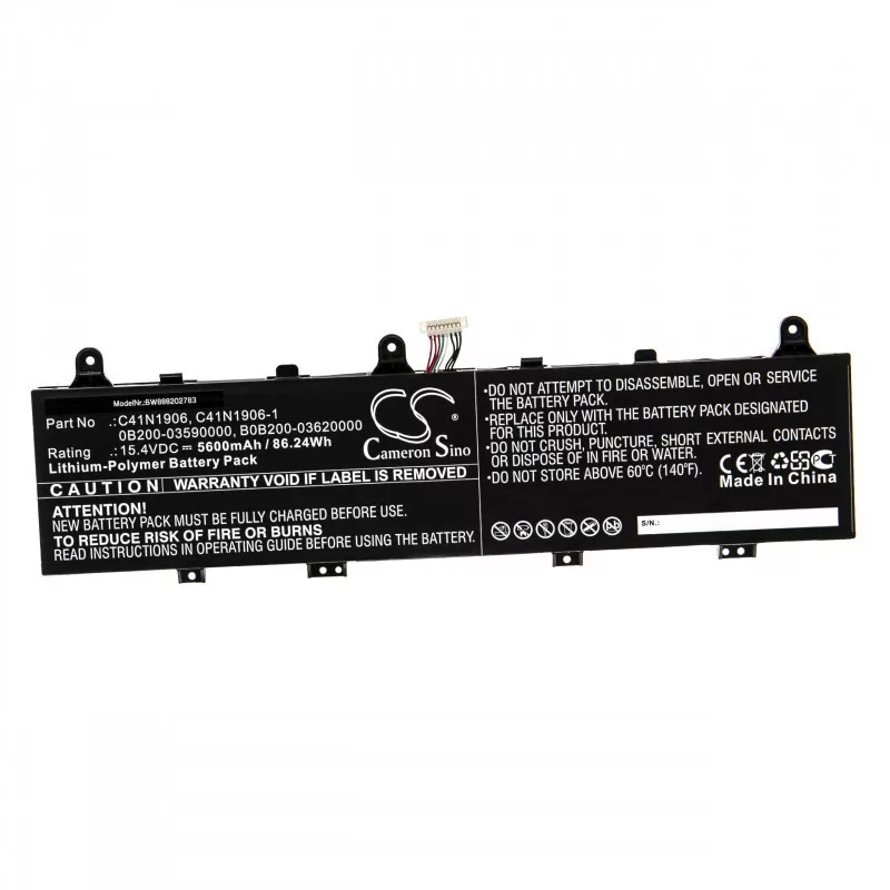 Utángyártott Asus 0B200-03590000 B0B200-03620000 5600mAh 15.4V Li-po laptop akkumulátor