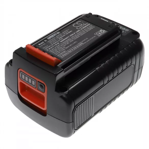 Utángyártott Black & Decker LBX1540 2000 mAh 40 V Li-ion szerszámgép akkumulátor - VHBW