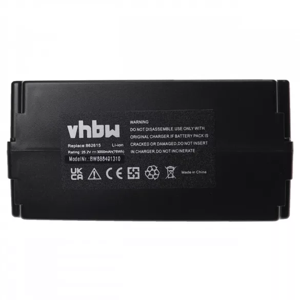 Utángyártott Yard Force SA500ECO 3000mAh robotfűnyíró akkumulátor - VHBW