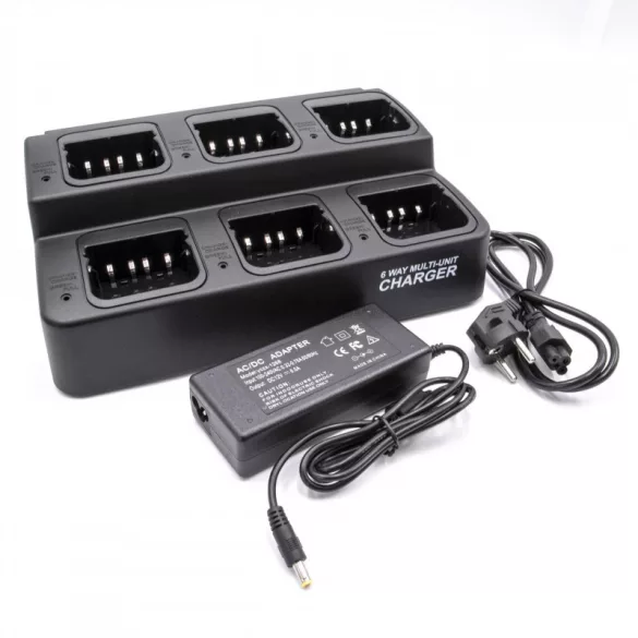 6 csatornás utángyártott akkutöltő Kenwood akkuhoz KNB-14 15 16 - VHBW