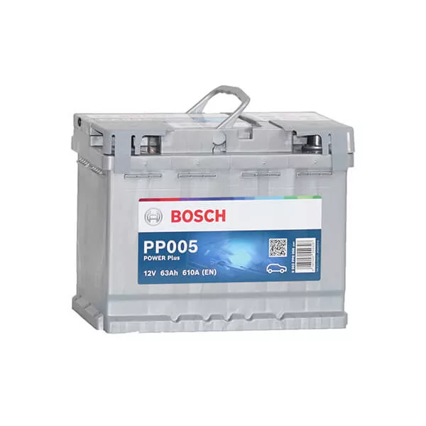 Bosch PP005 Power Plus 12V 63Ah 610A autó akku JOBB+ Bosch PP005 Power Plus 12V 63Ah 610A autó akku JOBB+
