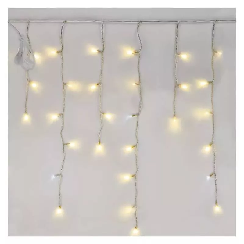 Karácsonyi fényfüzér FÜGGÖNY CNT 100LED 2,5m szél 0,9m hossz WW/CW IP44 D1CN01