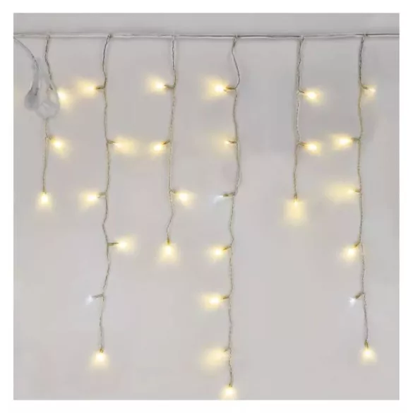 Karácsonyi fényfüzér FÜGGÖNY CNT 100LED 2,5m szél 0,9m hossz WW/CW IP44 D1CN01