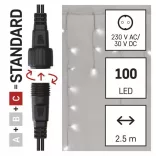 Karácsonyi fényfüzér FÜGGÖNY CNT 100LED 2,5m szél 0,9m hossz CW IP44 D1CC02