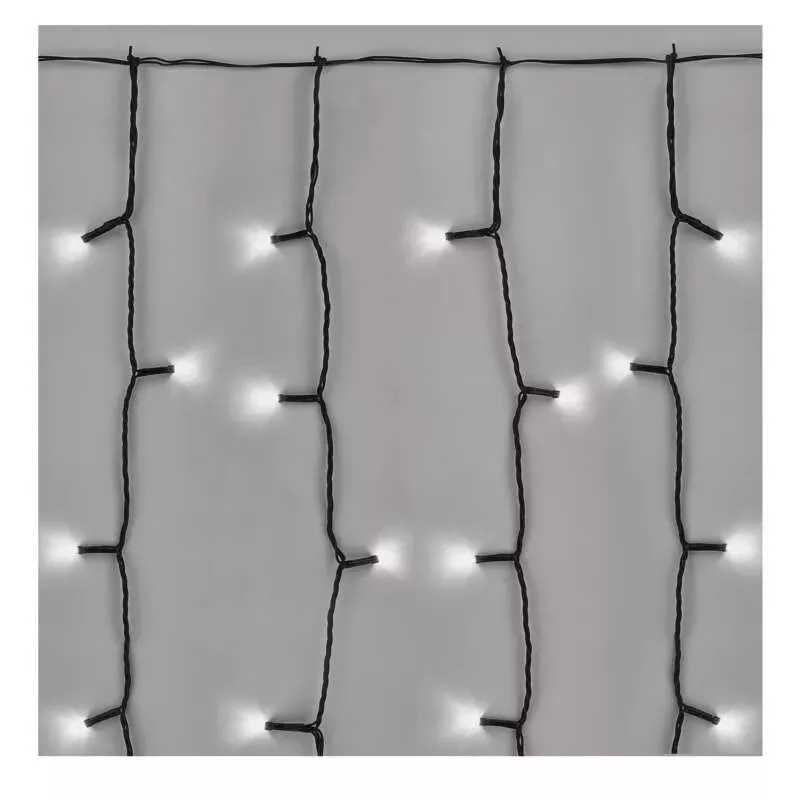 Karácsonyi fényfüzér FÜGGÖNY CNT 100LED 1m szél 2m hossz CW C IP44 D1EC01