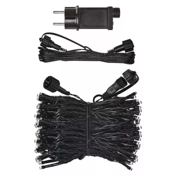 Karácsony fényfüzér TELJES SZETT CNT STart kit 10+5m 100LED IP44 D1AM01 A+B+C szines