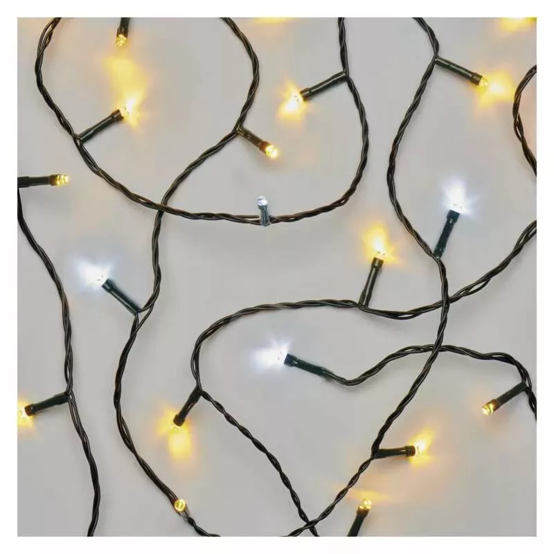Karácsonyi fényfüzér 180LED 18m IP44 CW+WW (világít+pulzál) D4AN03