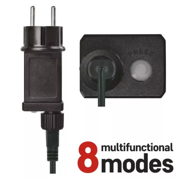 Karácsonyi fényfüzér 80LED karácsonyi 8m IP44 színes cherry  D5AM05