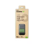GP ReCyko Charge10 S491 10 perces hálózati akkutöltő + 4db 1700mAh AA akku
