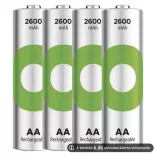 GP AA Recyko+ 2100mAh 1,2V Ni-MH akkumulátor 6db/csomag (zöld)