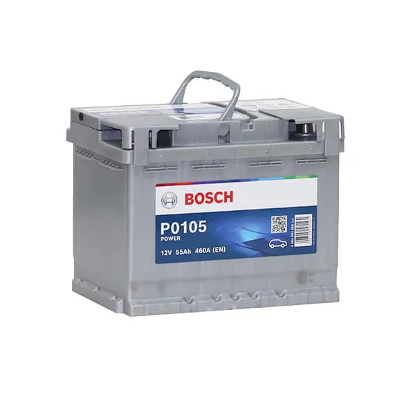 Bosch P0105 Power 12V 55Ah 460A autó akkumulátor JOBB+ Bosch P0105 Power 12V 55Ah 460A autó akkumulátor JOBB+