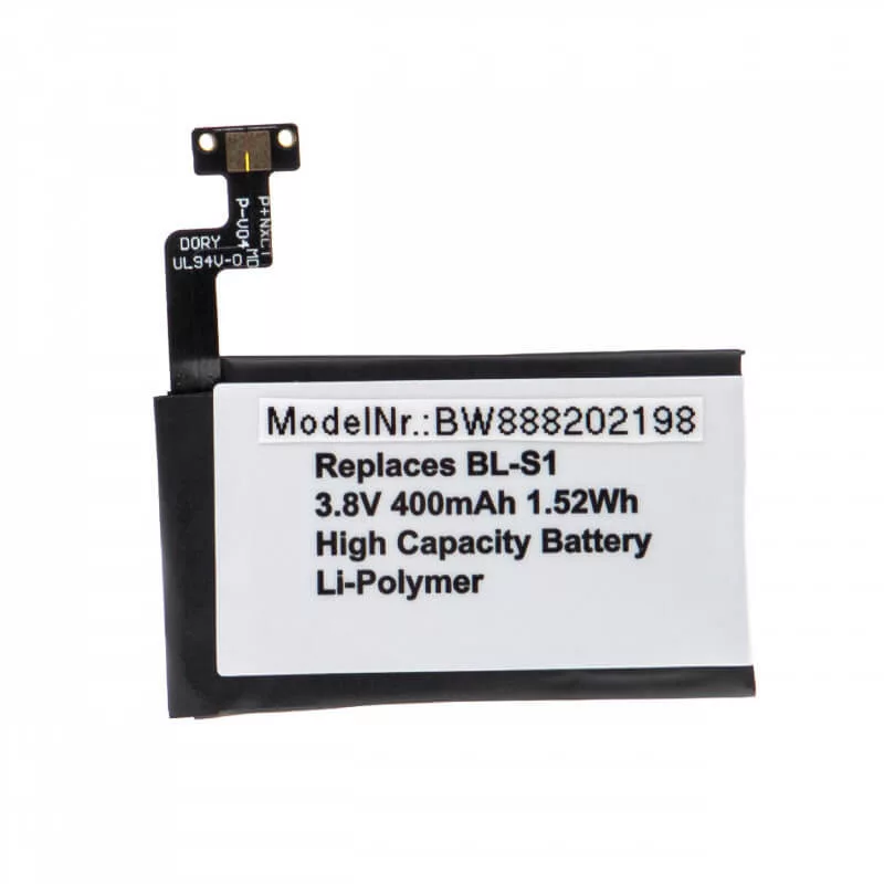 Utángyártott okosóra akkumulátor LG BL-S1 400 mAh 3,8 V Li-polimer