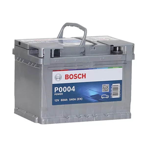 Bosch P0004 Power 12V 60Ah 540A autó akkumulátor JOBB+ Bosch P0004 Power 12V 60Ah 540A autó akkumulátor JOBB+