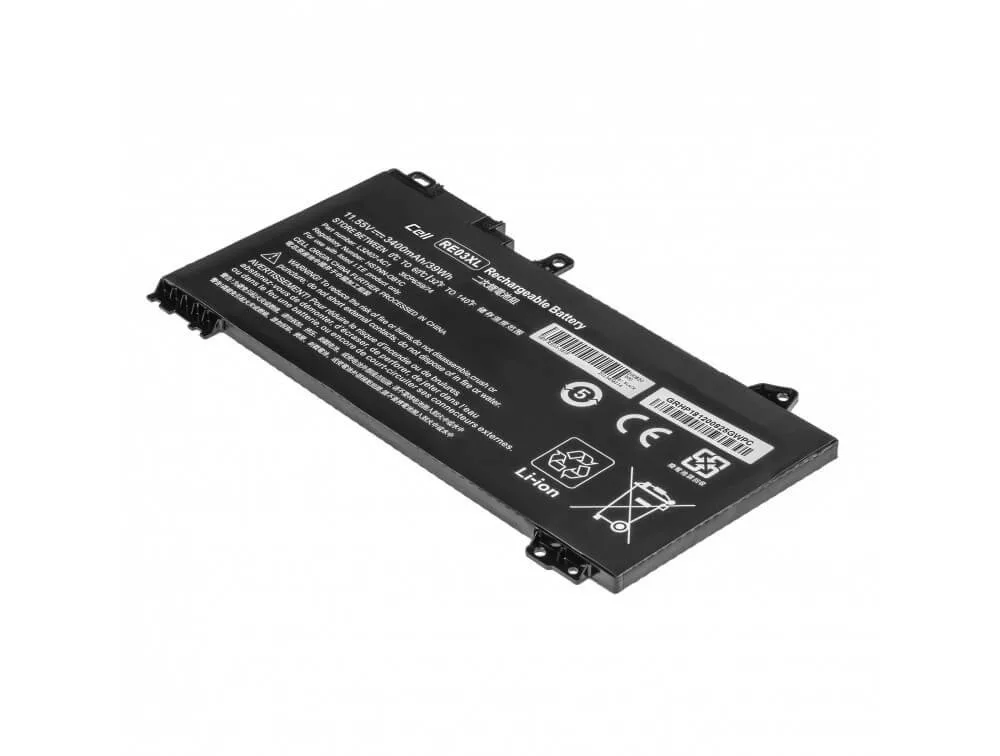 HP ProBook 450 G6, RE03XL 11,55V 3500mAh utángyártott akkumulátor 3500