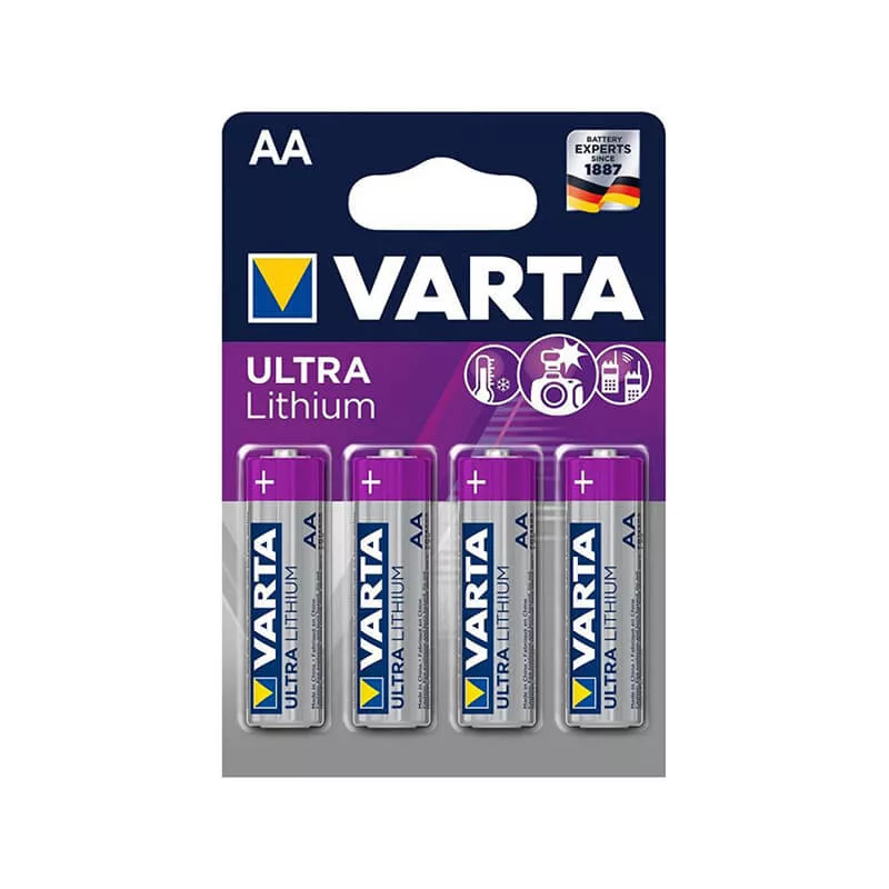 Varta Ultra Lithium FR6 AA elem 4db/bl (ár/db) Varta Ultra Lithium FR6 AA elem 4db/bl (ár/db)
