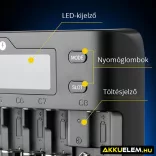 everActive UC-800 töltő NiMh/ Li-Ion/ LiFePo4