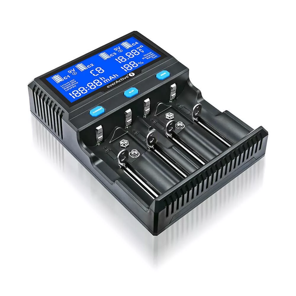 everActive UC-4200 töltő NiMh/ Li-ion/ LiFePo4 cellákhoz everActive UC-4200 töltő NiMh/ Li-ion/ LiFePo4 cellákhoz