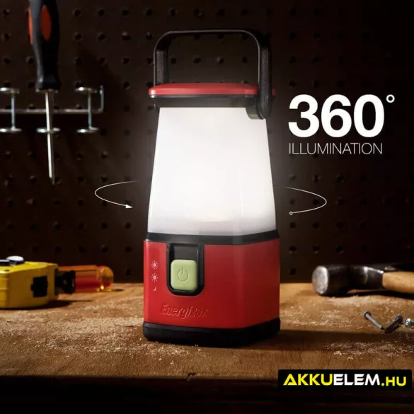 Energizer kempinglámpa kimeneti USB porttal 500lm 30 óra (elem nem tartozék)