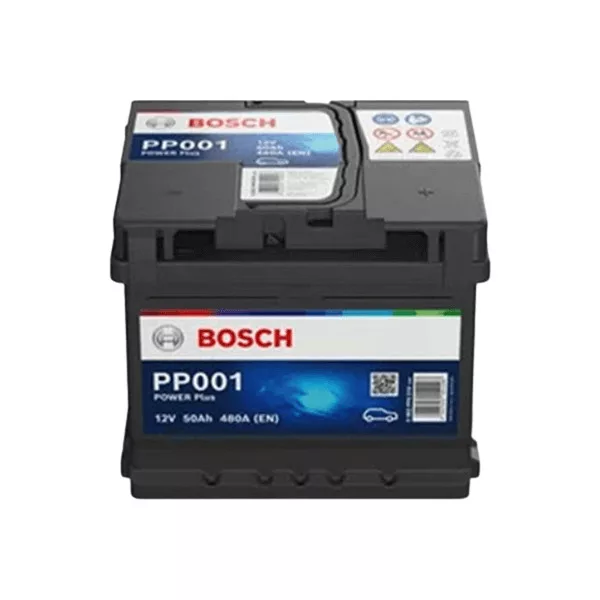 Bosch PP001 Power Plus 12V 50Ah 480A autó akkumulátor JOBB+ Bosch PP001 Power Plus 12V 50Ah 480A autó akkumulátor JOBB+