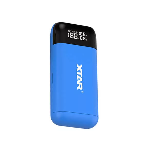 Xtar PB2SL Li-Ion akkutöltő 18650 KÉK Xtar PB2SL Li-Ion akkutöltő 18650 KÉK