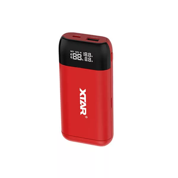 Xtar PB2SL Li-Ion akkutöltő 18650 PIROS Xtar PB2SL Li-Ion akkutöltő 18650 PIROS