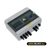 Qoltec kiegészítő - készre szerelt DC doboz - 2 string be - 1 string ki
