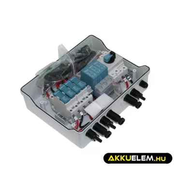   Qoltec kiegészítő - készre szerelt DC doboz - 2 string be - 1 string ki