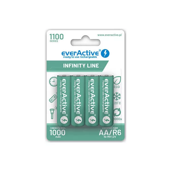 everActive AA 1100mAh Infinity Line akku (ár/db) everActive AA 1100mAh Infinity Line akku (ár/db)