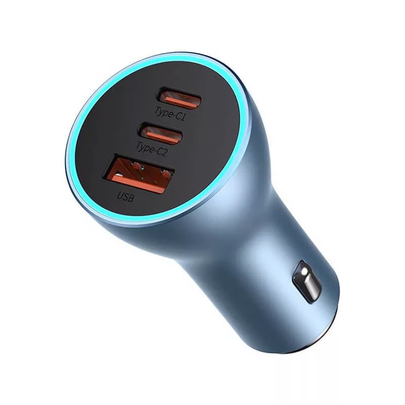 Baseus CGJP010003 65W autós gyorstöltő USB QC3.0 és 2x USB-C Baseus CGJP010003 65W autós gyorstöltő USB QC3.0 és 2x USB-C