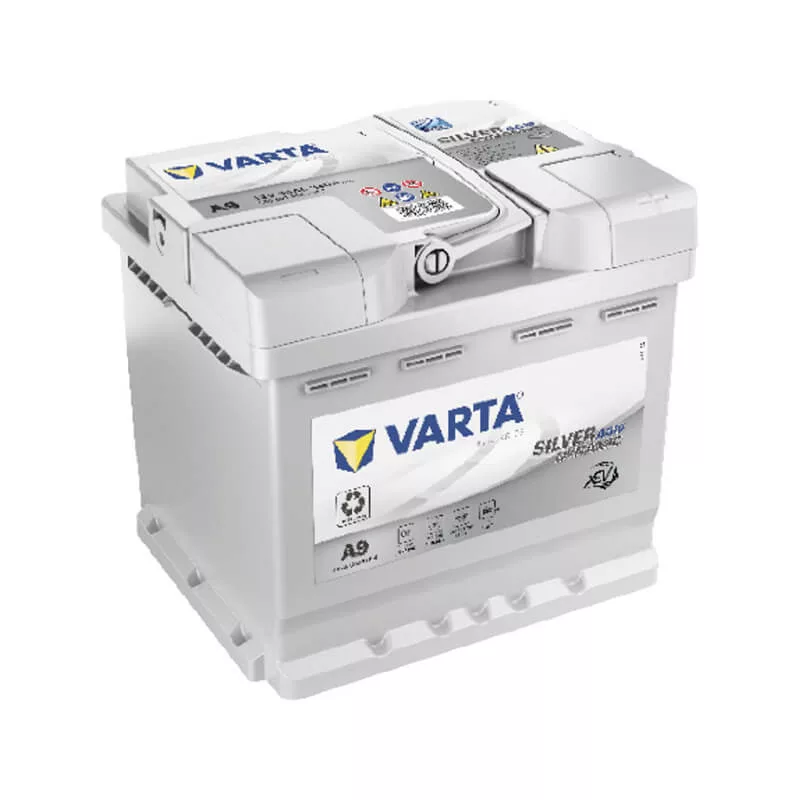 VARTA 12V AGM 50Ah 540A A9 akku 550901 start-stop autó akkumulátor JOBB+ VARTA 12V AGM 50Ah 540A A9 akku 550901 start-stop autó akkumulátor JOBB+