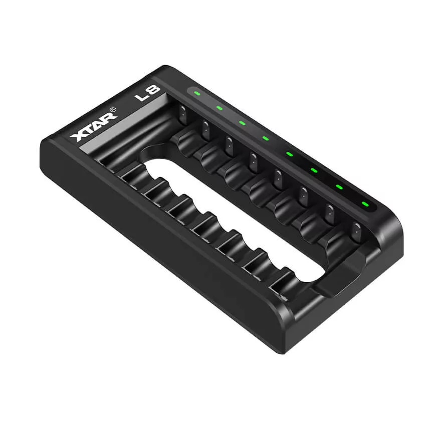 XTAR L8 akkutölto 1,5V 1,2V Li-ion és NiMH AA/AAA akkukhoz XTAR L8 akkutölto 1,5V 1,2V Li-ion és NiMH AA/AAA akkukhoz