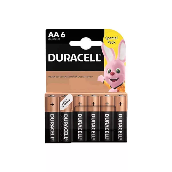 Duracell Basic Alkáli Ceruza Elem AA B6 Duracell Basic Alkáli Ceruza Elem AA B6
