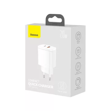   Baseus USB adapter USB QC3.0 és USB-C PD 3.0 20W gyorstöltés