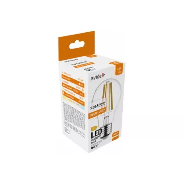   Avide E27 LED Soft Filament izzó Globe 8.5W 4000K High Lumen