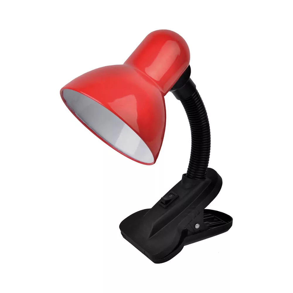 Avide LED lámpa csiptethető Piros-Fekete dizájn max.60W E27 LED (izzó nem tartozék!)