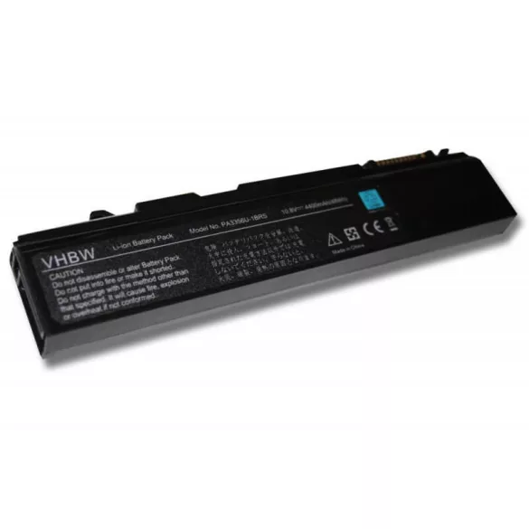 Toshiba Satellite U200 -- 4400mAh utángyártott akkumulátor - VHBW