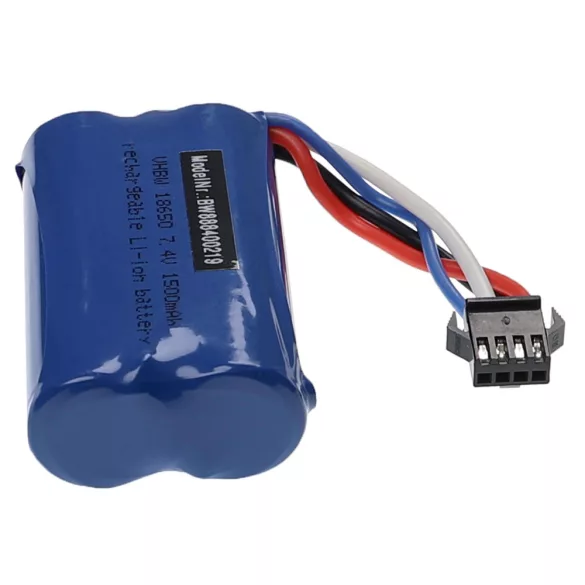Huanqi 961, 962 / UDI 002, 902 - 1500mAh 7.4V Li-ion, T-plug modell akku - VHBW
