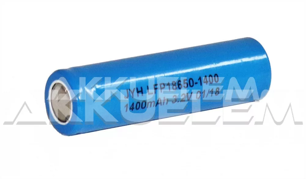 Ipari LFP 18650P 3.2V 1400mAh LiFePO4 akkumulátor
