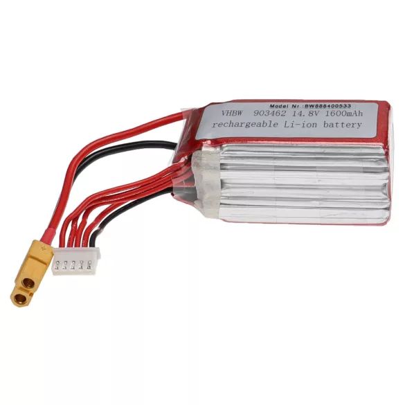 RC modell akku- 1600mAh 14.8V Li-polymer, XT60 - VHBW
