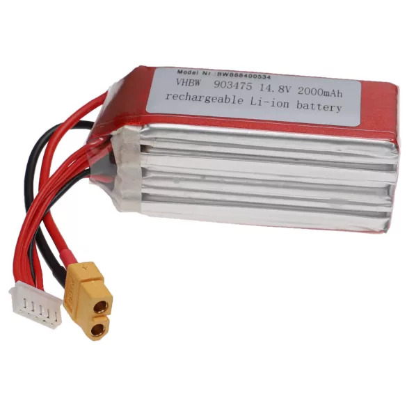 RC modell akku- 2000mAh 14.8V Li-polymer, XT60 - VHBW
