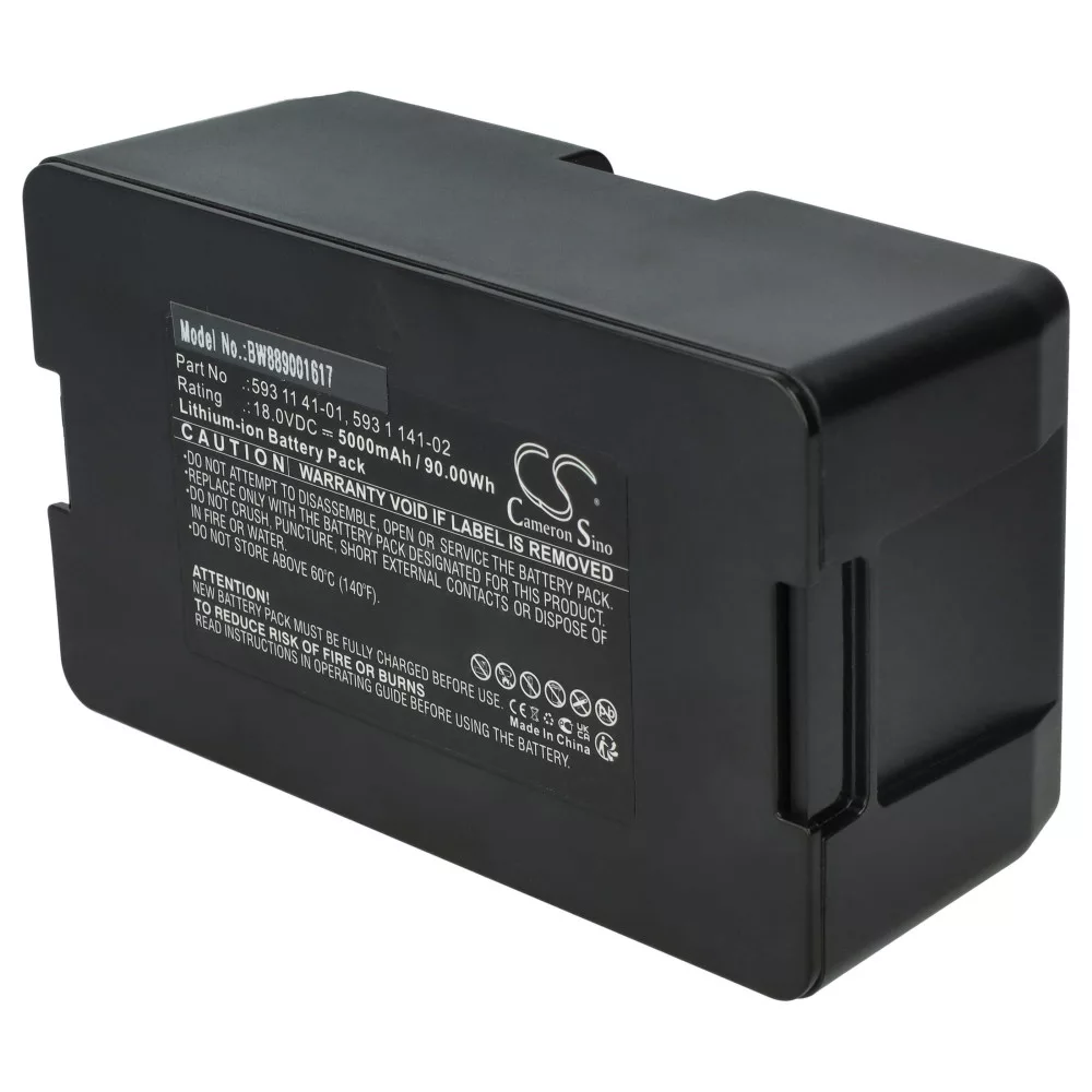 Husqvarna 593 1 141-02, 593 11 41-04, 593 11 41-03, 593 11 41-01 - 5000mAh 18V Li-ion fűnyíró akku Husqvarna 593 1 141-02, 593 11 41-04, 593 11 41-03, 593 11 41-01 - 5000mAh 18V Li-ion fűnyíró akku