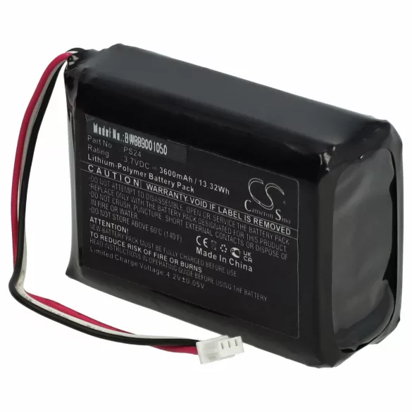 Flir PS24 - 3600mAh, 3.7V, Li-polymer kamera akku - VHBW