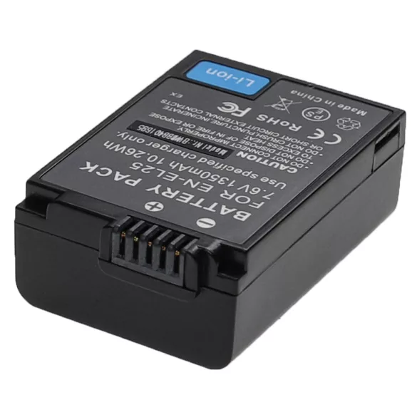 Nikon EN-EL25, VFB12502 - 1350mAh, 7.6V, Li-ion kamera akku - VHBW